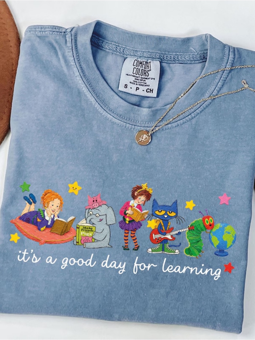 Comfort Colors Blue "It's a Good Day for Learning" Graphic Tee